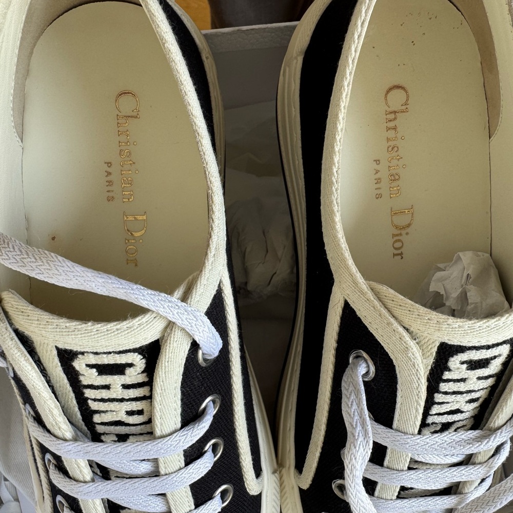 Authentic Dior Black and White Women's Sneakers - Picture 6 of 8